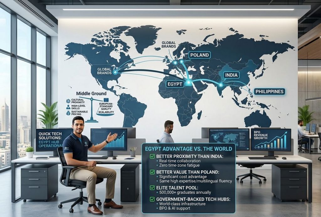 Outsource call center to Egypt